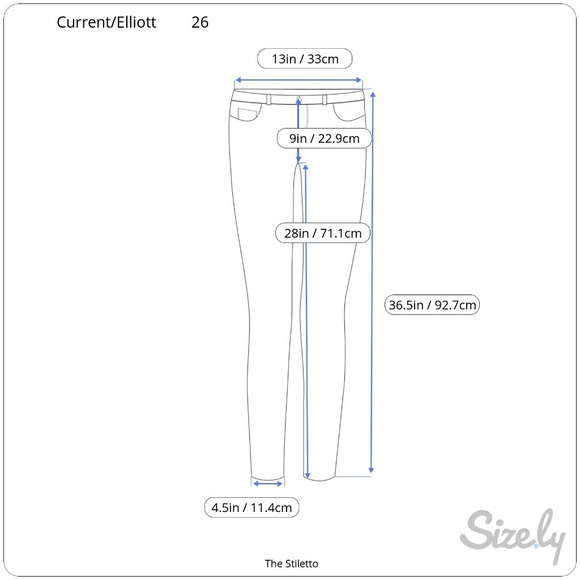 Current/Elliott The Stiletto Sugar w/Released Hem - Picture 8 of 8